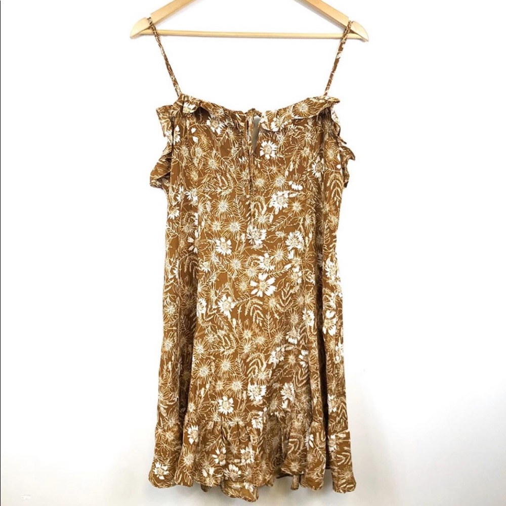 NWT Wishlist brown floral print sun dress